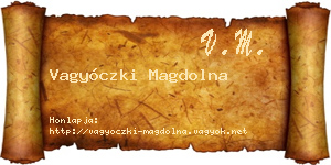 Vagyóczki Magdolna névjegykártya